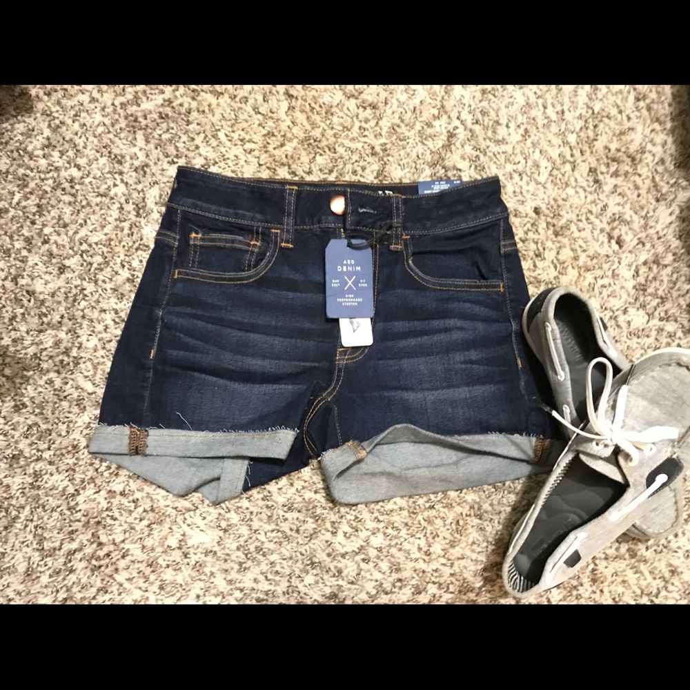AEO high rise shorties